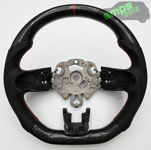 Gen 3 F56, LCi2 Mini Carbon Fiber & Perforated Nappa Leather Steering Wheel - Picture 2 of 12