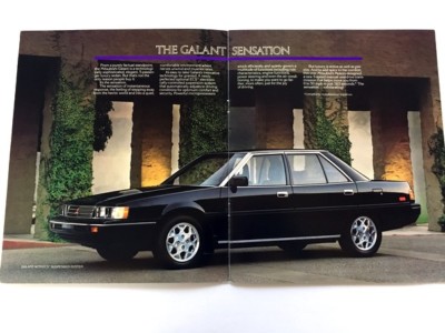 1987 Mitsubishi Galant 14-page Original Car Sales Brochure Catalog