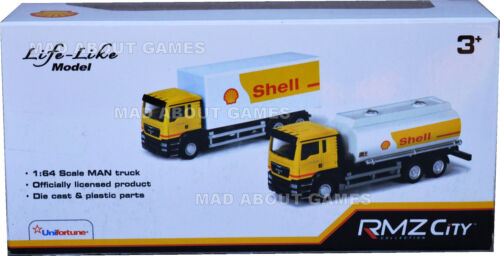 MAN SHELL FUEL TANKER 1:64 Truck Lorry Metal Model Diecast Miniature Toy Diecast - Picture 5 of 6