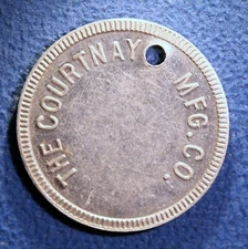 SCARCE South Carolina cotton mill token - Courtnay Mfg. Co., 7¢, Newry, S.C.