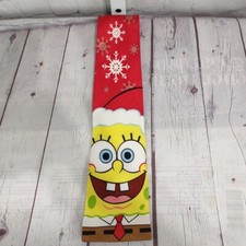 VTG NICKELODEON SPONGEBOB SQUAREPANTS CHRISTMAS Square Tie Necktie 2003 Viacom