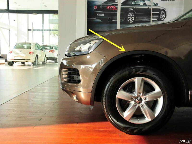 For Volkswagen Touareg 2011-2018 FRONT LEFT Fender Flare Wheel Arches Black - Image 3 of 4