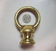 Vintage SOLID BRASS Large eye hook 1/4 NPT HEAVY DUTY 3.5