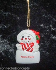 Personalized Snowman Christmas Ornament from Kurt Adler SEE NAME SELECTION NEW