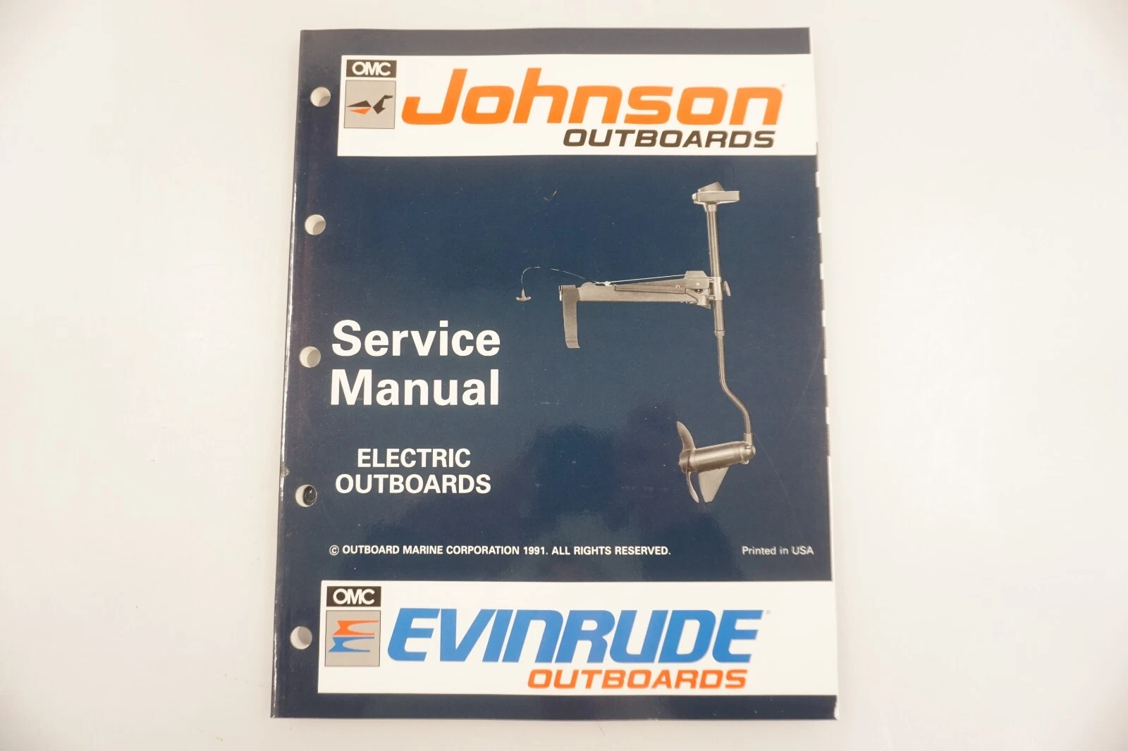 1991 Evinrude Johnson Electric Outboards Service Shop Manual 508140