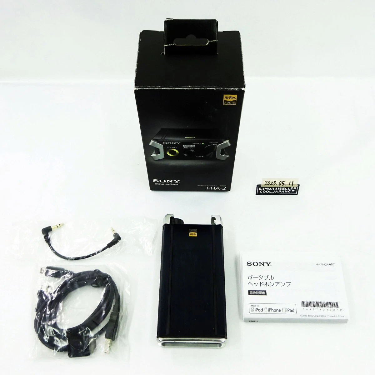 SONY PHA-2 Black Portable Audio Headphones Amplifier Japan Used