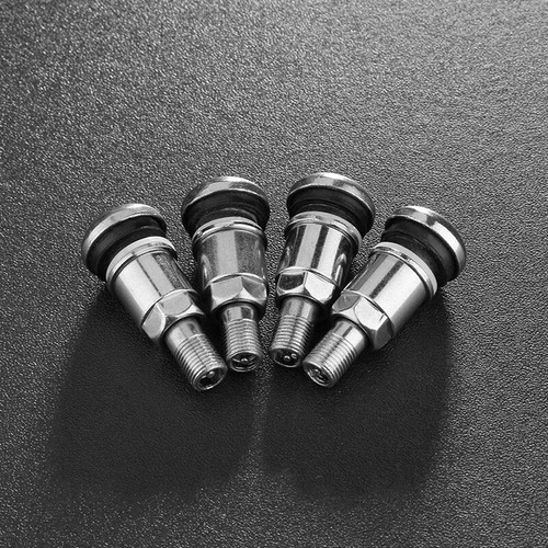4Pcs`Bolt-in Stainless Car Motorcycle Wheel Tyre Tire Valve Stems with Dust _yi - Picture 8 of 8