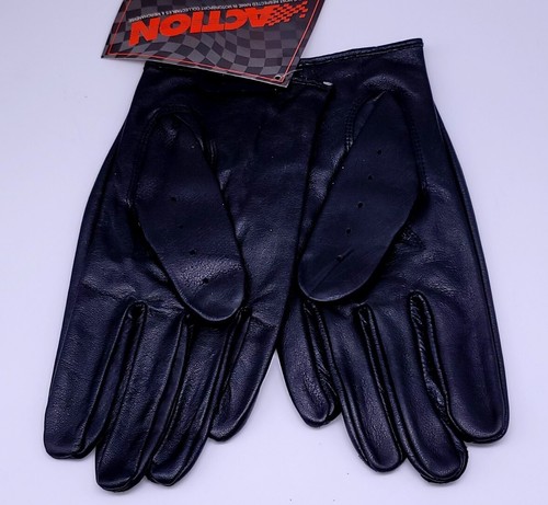Guantes de carreras de conducción de cuero negro para hombre NOS Nascar 24 Jeff Gordon medianos - Imagen 5 de 8