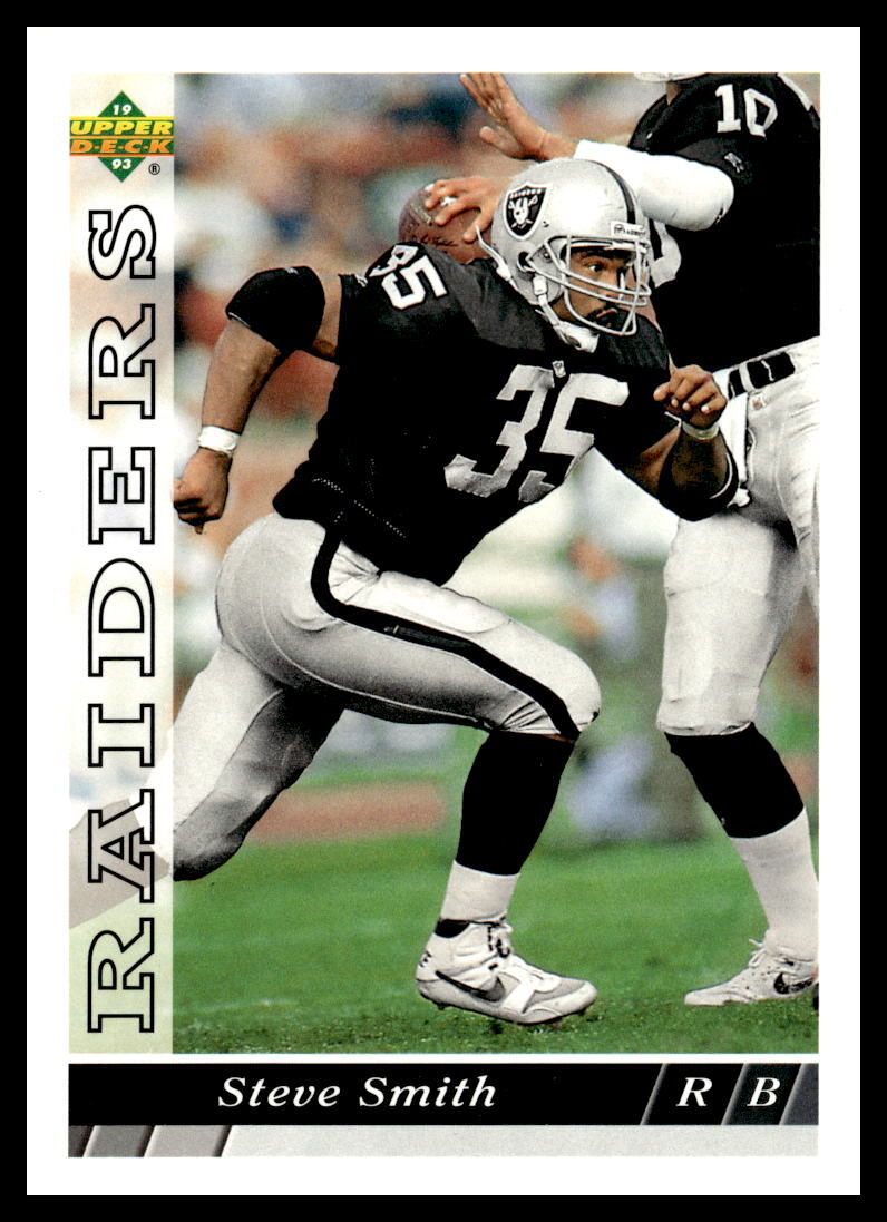 1993 Upper Deck #511 Steve Smith Los Angeles Raiders Football Card