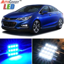 14 x Premium Blue LED Lights Interior Package for Chevy Cruze 2010-2019 + Tool