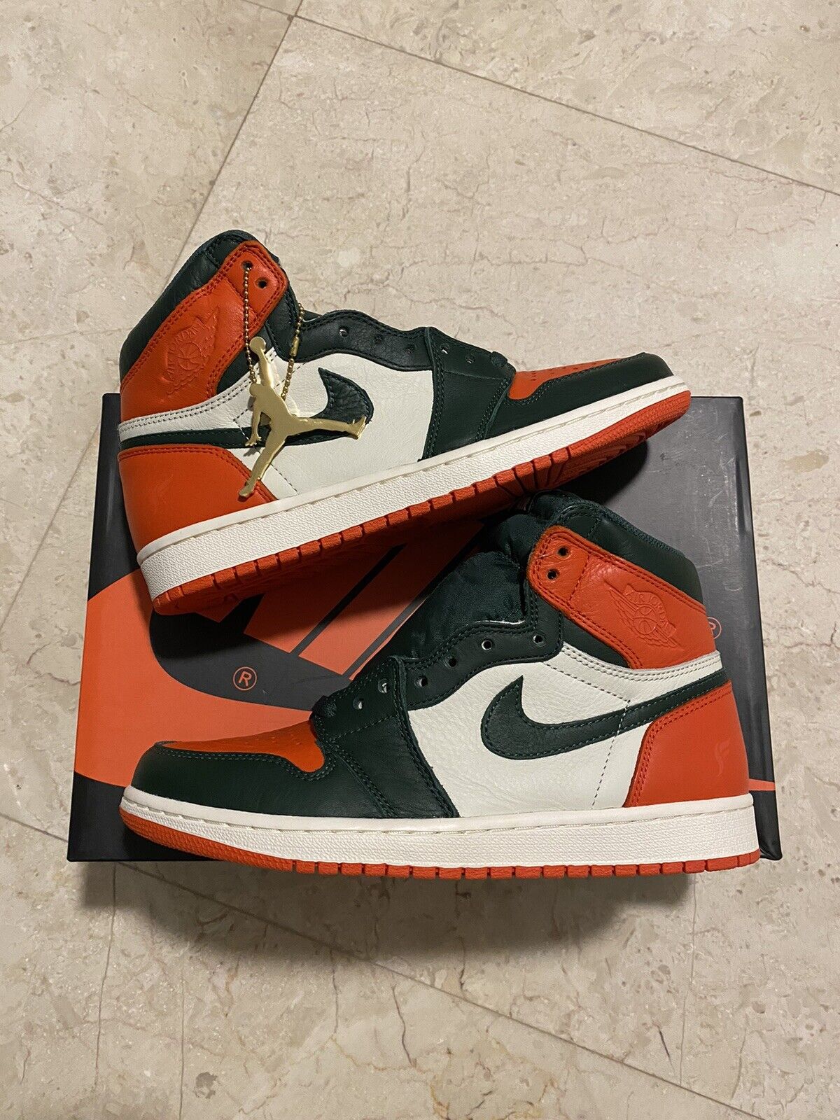 Louis Vuitton Shattered Backboard Jordan 1 Custom Hand Painted