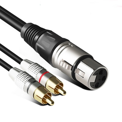 1 XLR Female/Male to Dual RCA Male Cable Y Audio Splitter Patch Cable XLR TO RCA - 第 2/12 張圖片