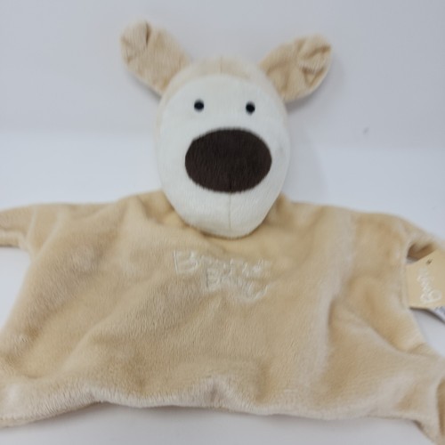 Boofle F&F Beige Pupply Dog Security Blanket Lovey Comforter Soft Toy - Picture 2 of 5