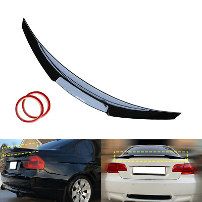 M4 Stil Schwarz Heckspoiler Heckflügel Spoilerlippe für BMW 3er E90 Limo 2005-11