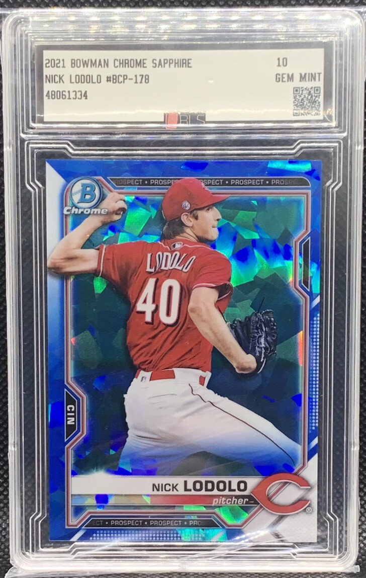 2021 Bowman Chrome Sapphire NICK LODOLO RC #bcp-178 BLS 10 GEM MINT | eBay