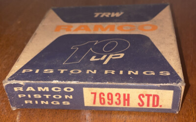 NOS TRW Ramco Piston Rings # 7693h STD Mechanic Estate Sale Find