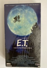 E.T. The Extra Terrestrial VHS 1982 Green Flap, 1st MCA Pres, Factory SEALED New