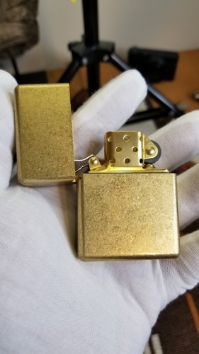 Plain Rough Texture 912S Heavy Duty Armor Windproof Kerosene Pocket Lighter