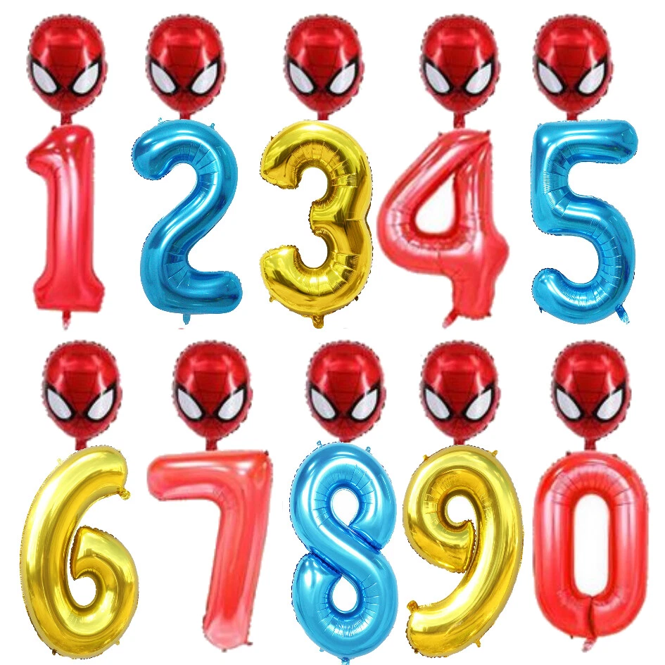 Spiderman Folien Helium Luft Ballon Für 3-9 Jungen Kinder Geburtstag Party Deco - Bild 1 von 1