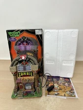 Lemax Spooky Town Zombie Records #15726 w/ Box - Halloween - READ! HAS ISSUES!!