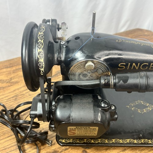 Vintage 1946 Singer Model 15 Nähmaschine AG922819 getestet funktioniert - Bild 16 von 20