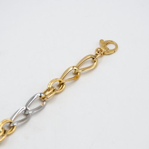 E.214 18kt Yellow and White Gold "Etoile" Chain Bracelet - Picture 3 of 9