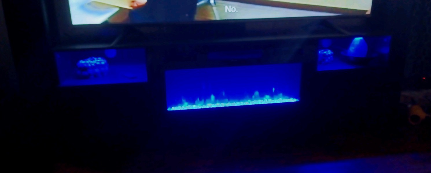 = Tvs Up To 80" Includes 36" Electric Fireplace Free Ship