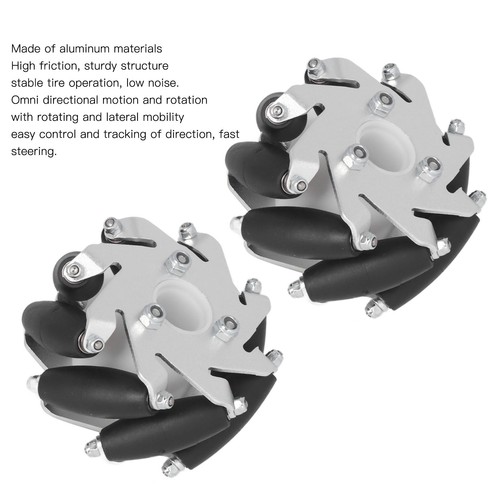 Aluminium Robot Wheel Flexible Omni Directional Robot Wheel 60mm For Replacement - Picture 2 of 12