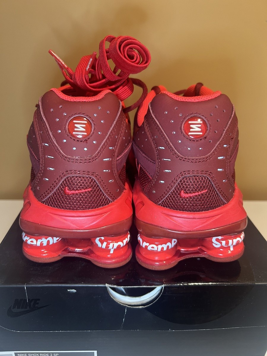 Size 12 - Supreme x Nike Shox Ride 2 Speed Red for sale online | eBay