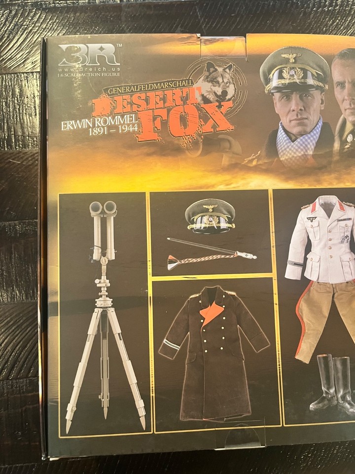 1/6 3R DID WWII GERMAN GENERAL ERWIN ROMMEL DESERT FOX 12