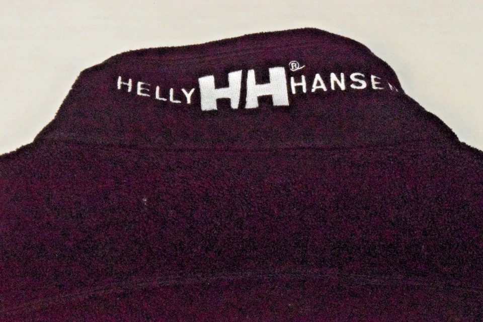 复古背心 Helly Hansen XL 90 年代黑色羊毛刺绣胸领标志 — 第 4/4 张图片