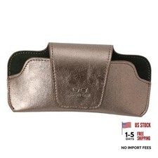 Sunglass Holder for Car Visor, Car Sunglasses Holder Leather, 08-coffee
