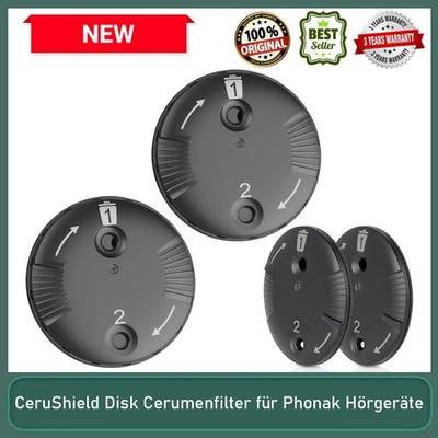 Cerumenfilter Cerushield Disk Phonak Audeo Marvel Hörgeräte Filter 4/6/8 Spender