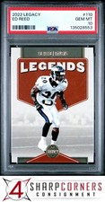 2022 PANINI LEGACY #110 ED REED HOF POP 4 PSA 10