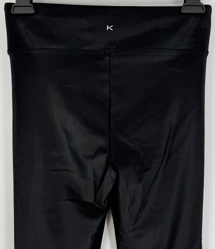 Koral Black Shiny High Waist Sexy Casual Athletic Athleisure Wear Leggings - Picture 8 of 14