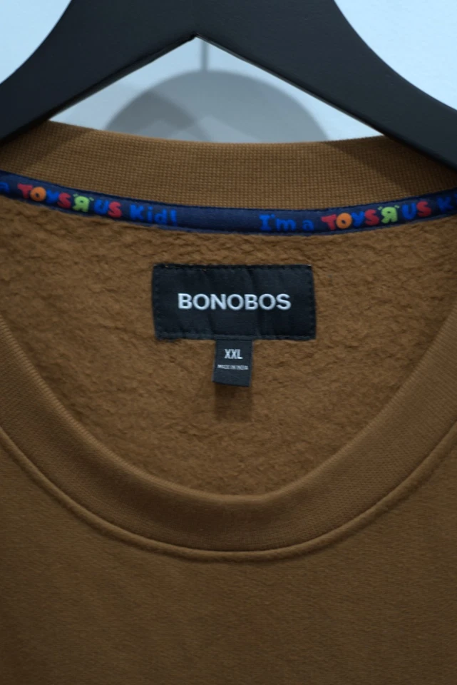 Sudadera para hombre Bonobos x Toys R Us Geoffrey cuello redondo manga larga lisa XXL Foto 3 de 4