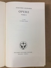 Libro - LEOPARDI Giacomo - OPERE. Tomo II.