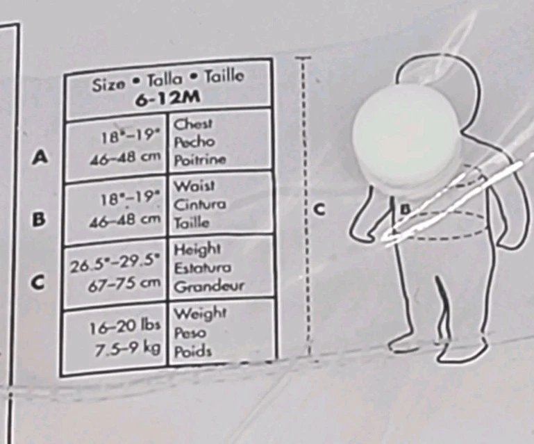 Маскировка костюмы Disney Baby кошмар перед Рождеством буги-вуги 6-12 M - Изображение 3 из 3