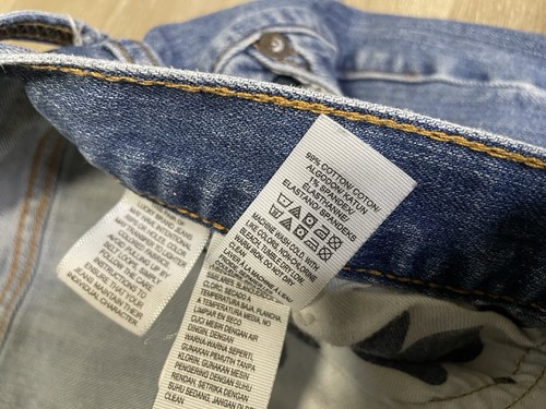 Lucky Brand 221 Original Straight Leg Herren Gr. 36 Mid Wash Denim Jeans Grunge - Bild 5 von 8