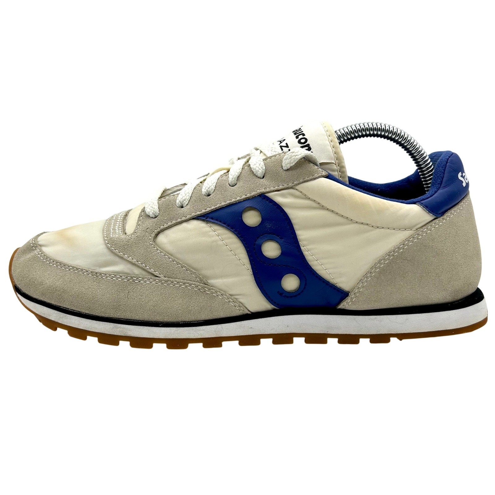Saucony Jazz Low Pro Mens 9.5 Blue Grey Suede Athletic Runni