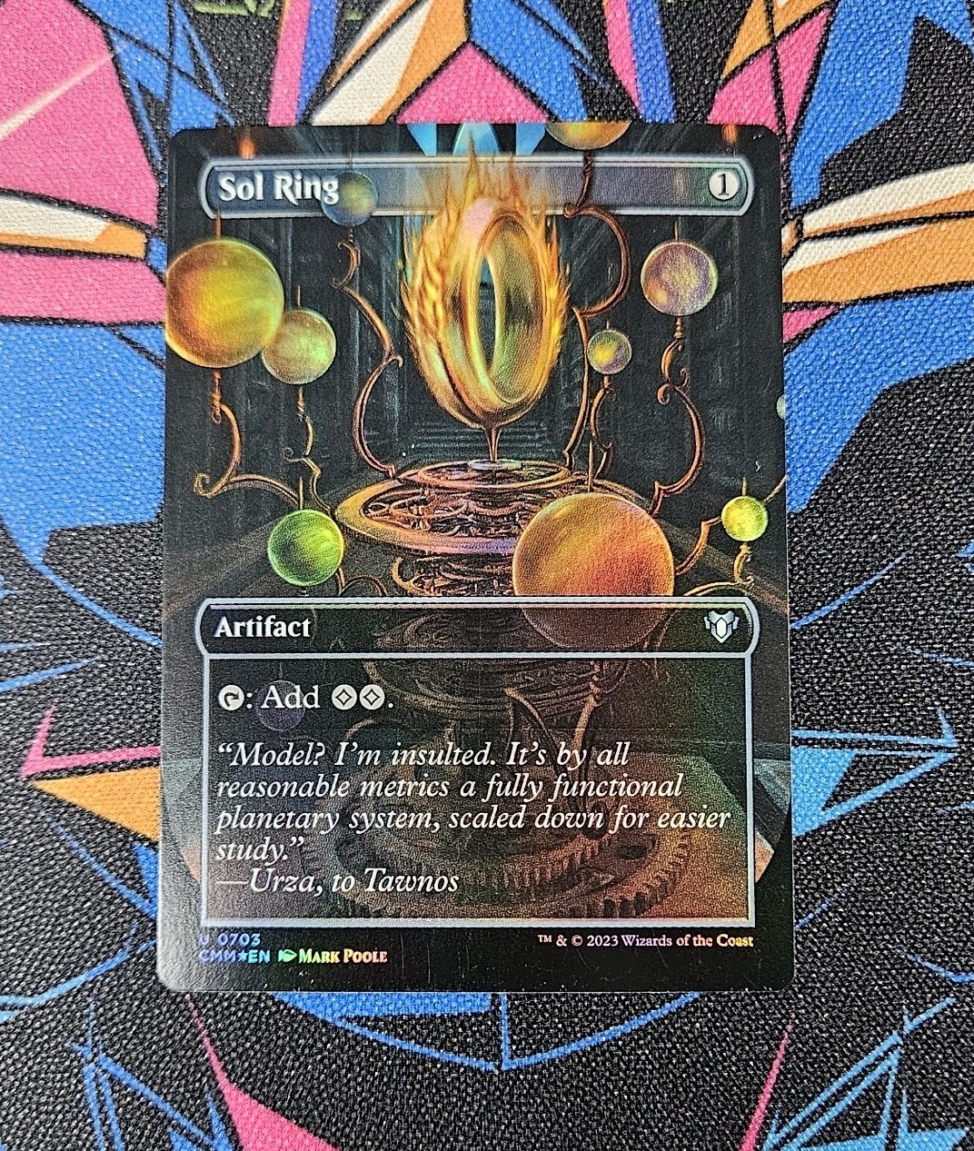 Sol Ring NM Foil Borderless MTG Commander Masters CMM Unplayed Magic Gathering 