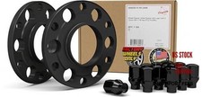 Hub Centric Billet Wheel Spacers Kit with Factory Style Lug Kit - Black