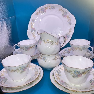 Queens Fine Bone China ''Diana'' by Rosina 15-teiliges Teeservice 
