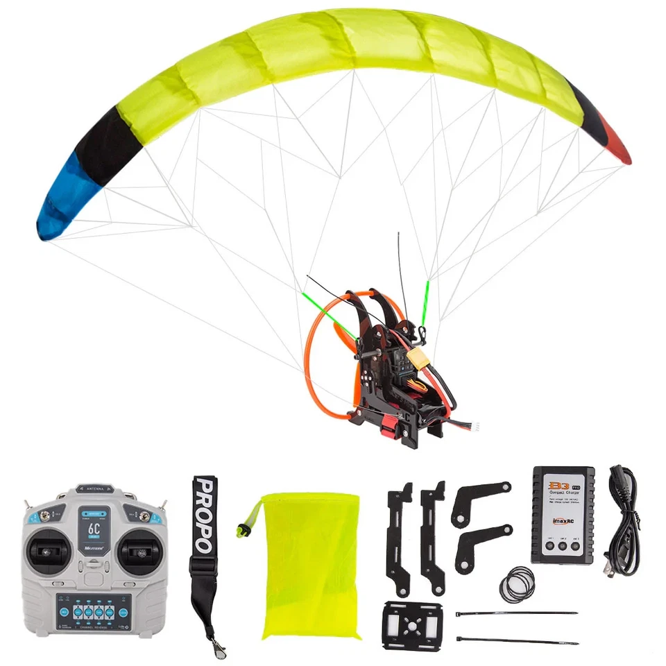 RC Mini Parapente Stunt 2.4GHz 128cm Envergadura Ala Plegable Sin Escobillas RTF RC Para Foto 3 de 4