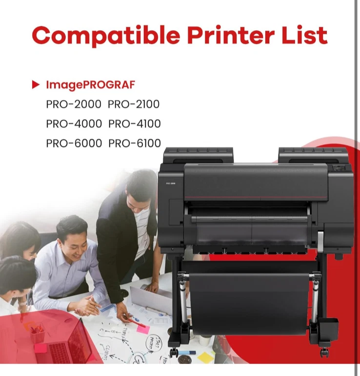 PFI-1700 Compatible Ink Cartridge for Canon Ipf Pro2000 4000 4100 6000 Set of 12 - Image 3 of 4
