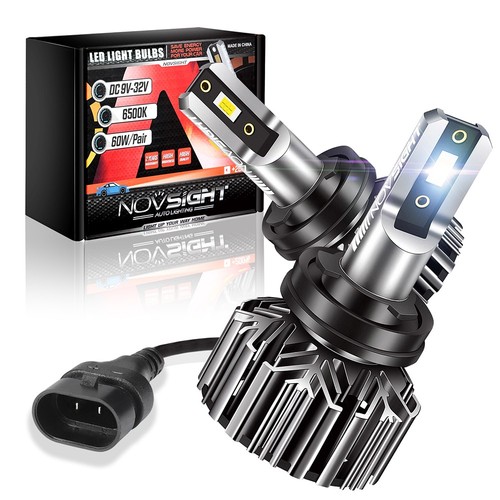 NOVSIGHT H11 H13 9004 9005 9006 9012LED Headlight Bulbs High Low Beam 12000LM 2x - Picture 17 of 27
