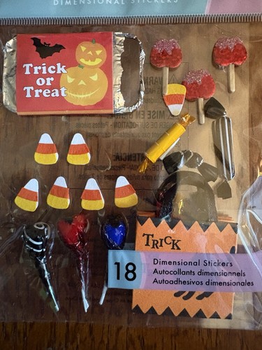 Jolee's Boutique Halloween Scrapbooking Sticker -New In Package- Trick Or Treat - Picture 2 of 3