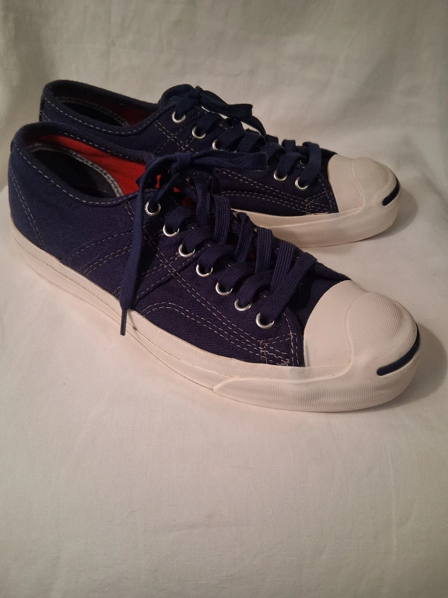 Converse Jack Purcell niedrig marineblau Wollfilz Prem herausnehmbare Innensohle Herren Gr. 8,5