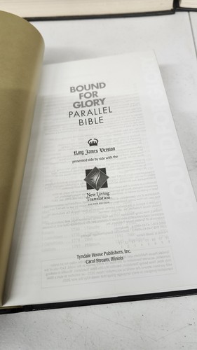Bound for Glory Parallel Bible KJV/NLT (Hardcover) Very Good Condition Tyndale - Picture 6 of 7