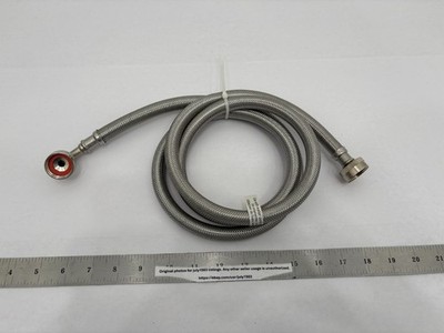 NEW Steam Dryer Installation Hose - 3/4'' FHT x 3/4'' FHT x 6' - Braided Stainless